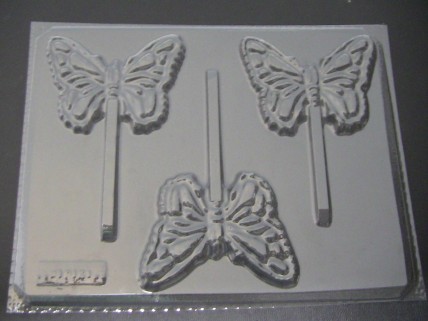 1310 Butterfly Chocolate or Hard Candy Lollipop Mold